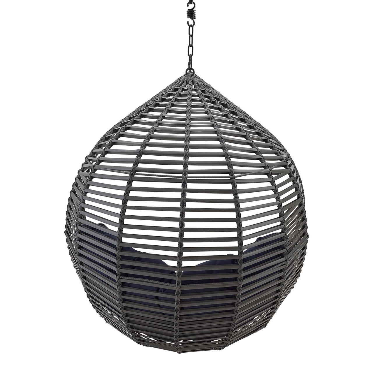 Cocoon Teardrop Alfresco Swing Chair w/o Stand, Gray & Navy