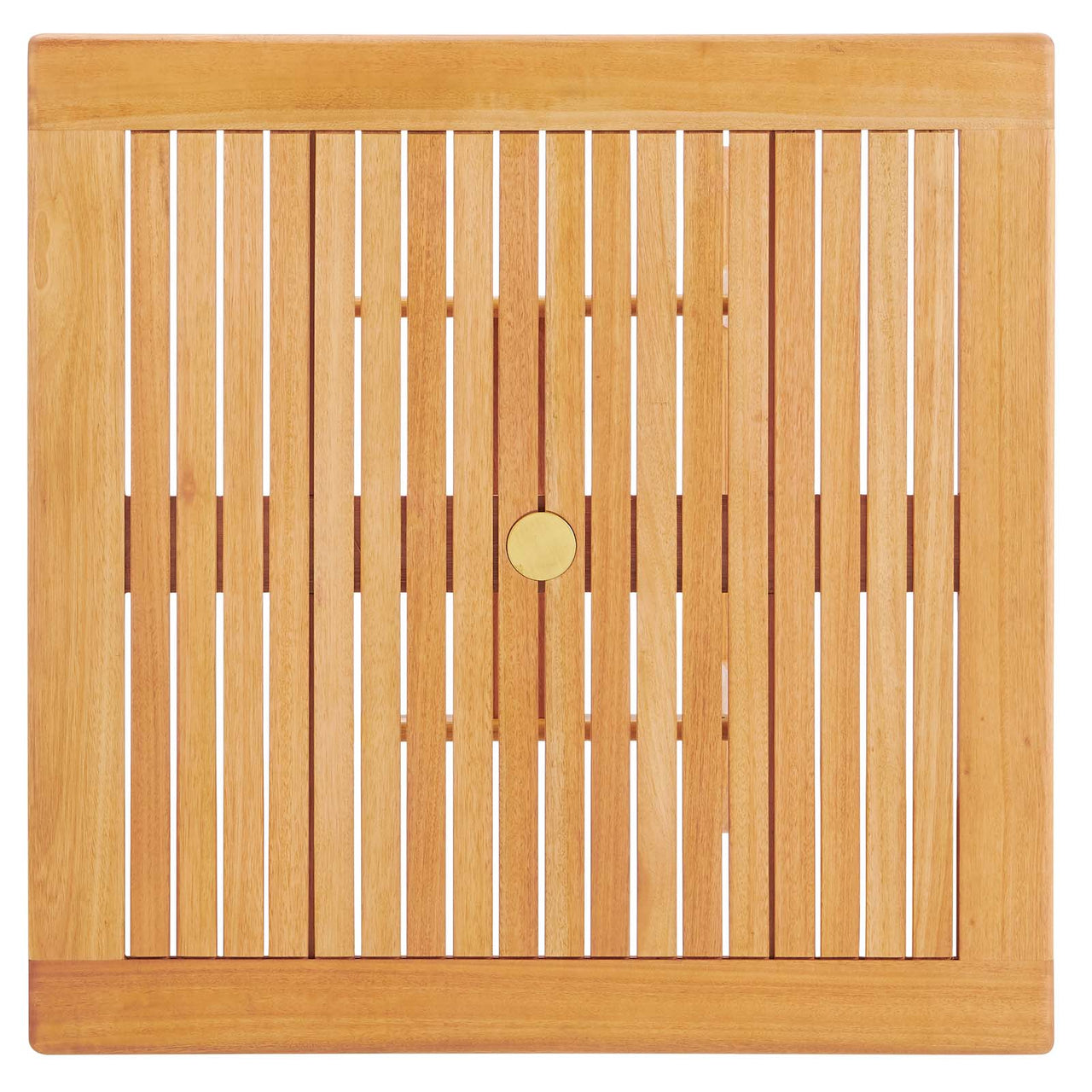 Evelora Square Alfresco Dining Table, Natural Wood