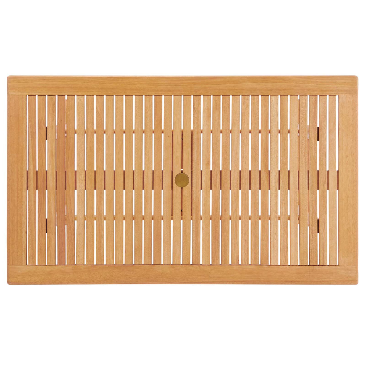 Evelora Rectangle Alfresco Dining Table, Natural Wood