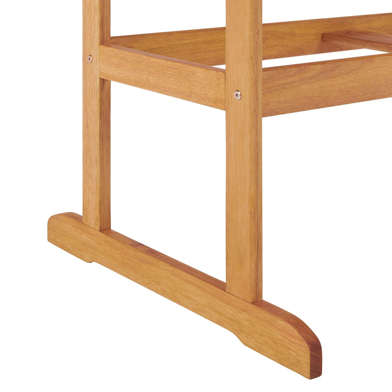Evelora Rectangle Alfresco Dining Table, Natural Wood