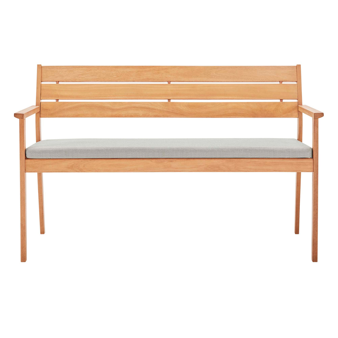 Envara Alfresco Loveseat, Natural Wood & Taupe
