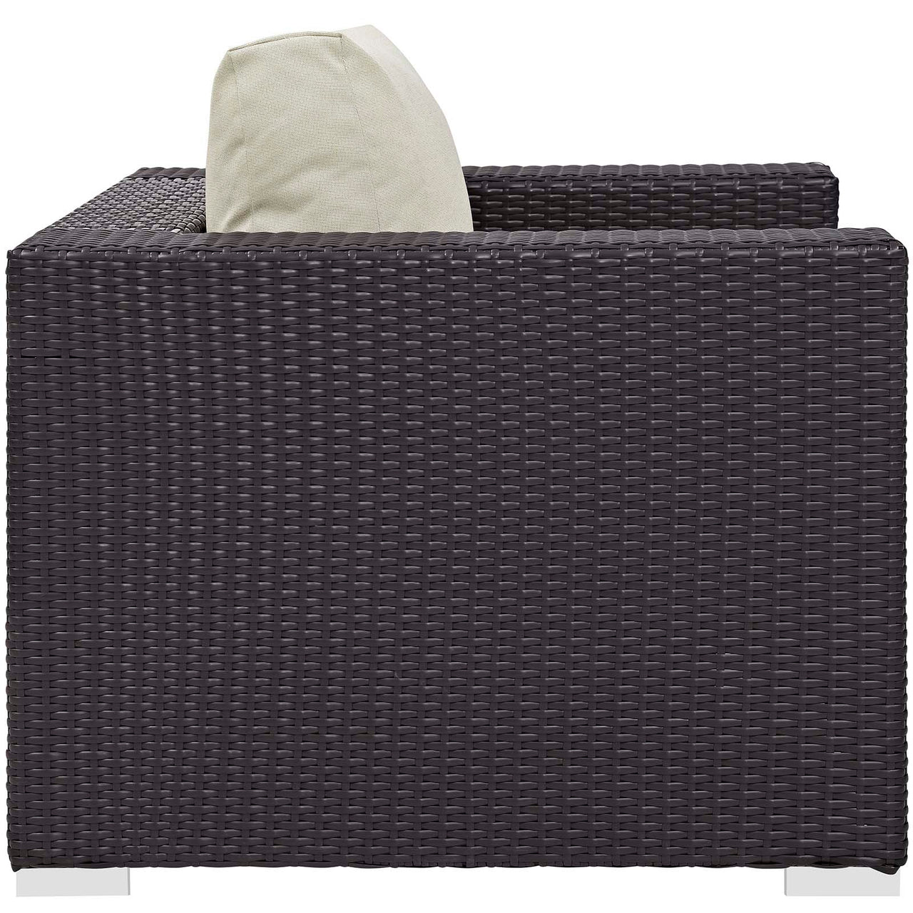 Conversation 5-Piece Set Alfresco with Fire Pit, Espresso & Beige