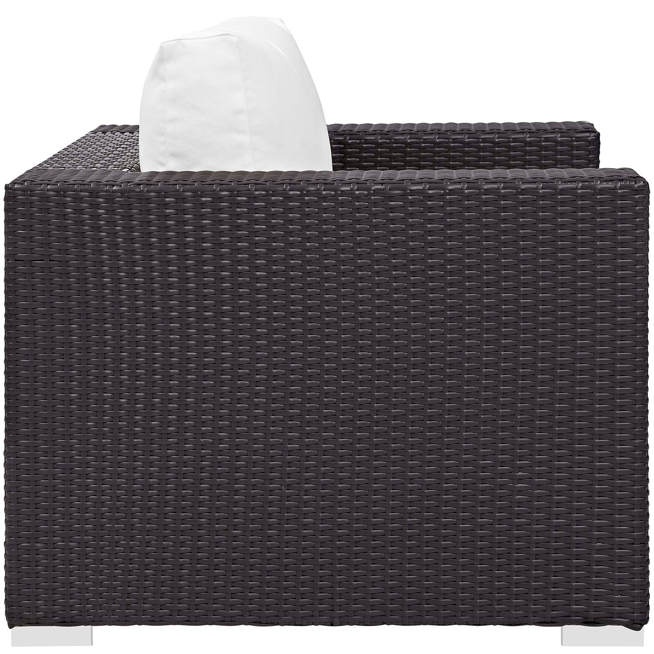 Conversation 3-Piece Set Alfresco with Fire Pit, Espresso & White