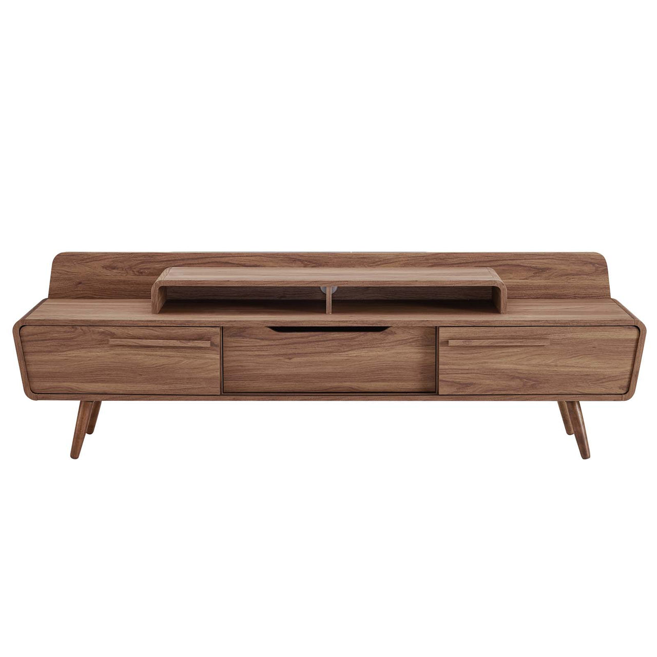 Launch Entertainment Center, Walnut & Gray