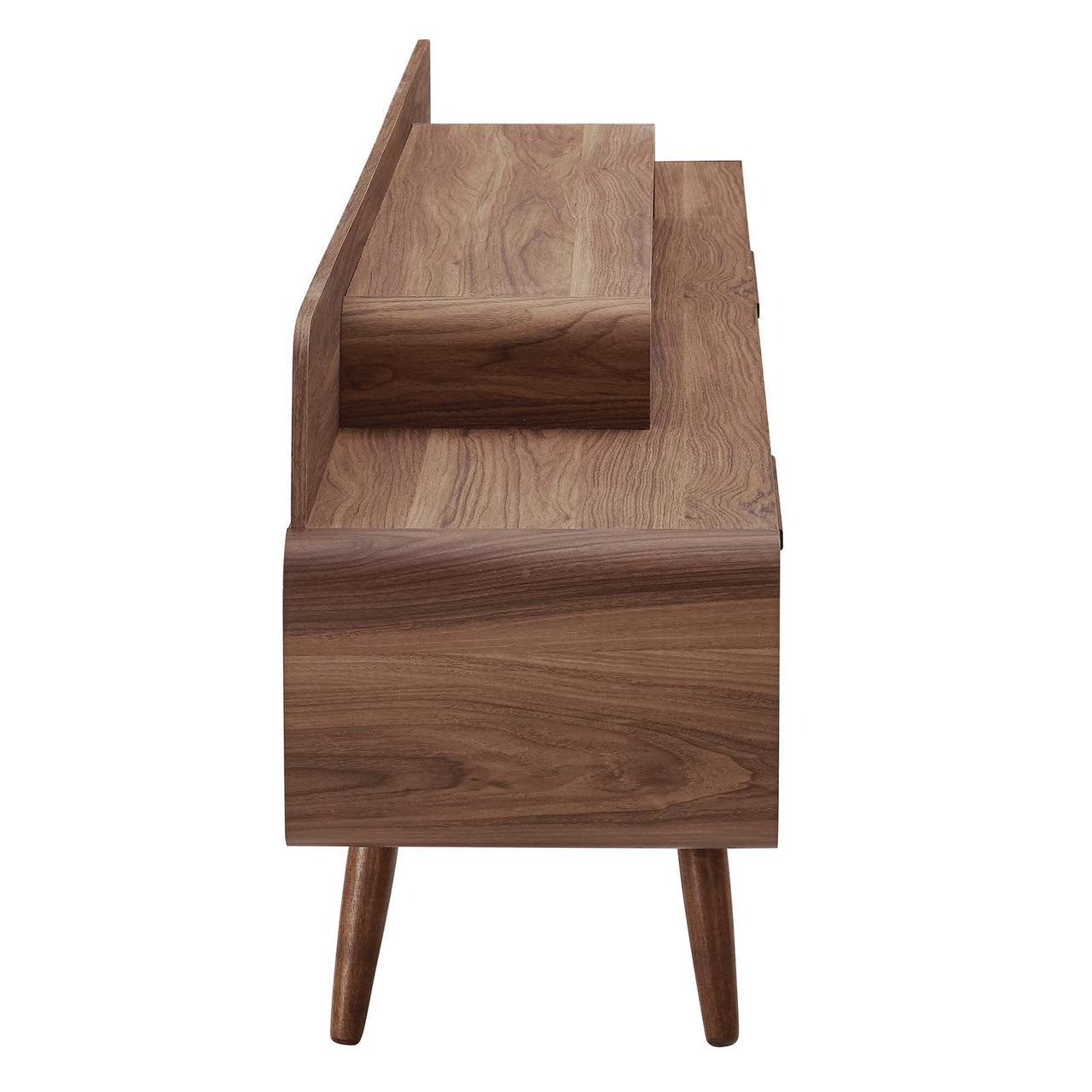Launch Entertainment Center, Walnut & Gray