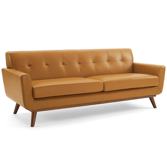 Rendezvous Top-Grain Leather Lounge Sofa, Tan