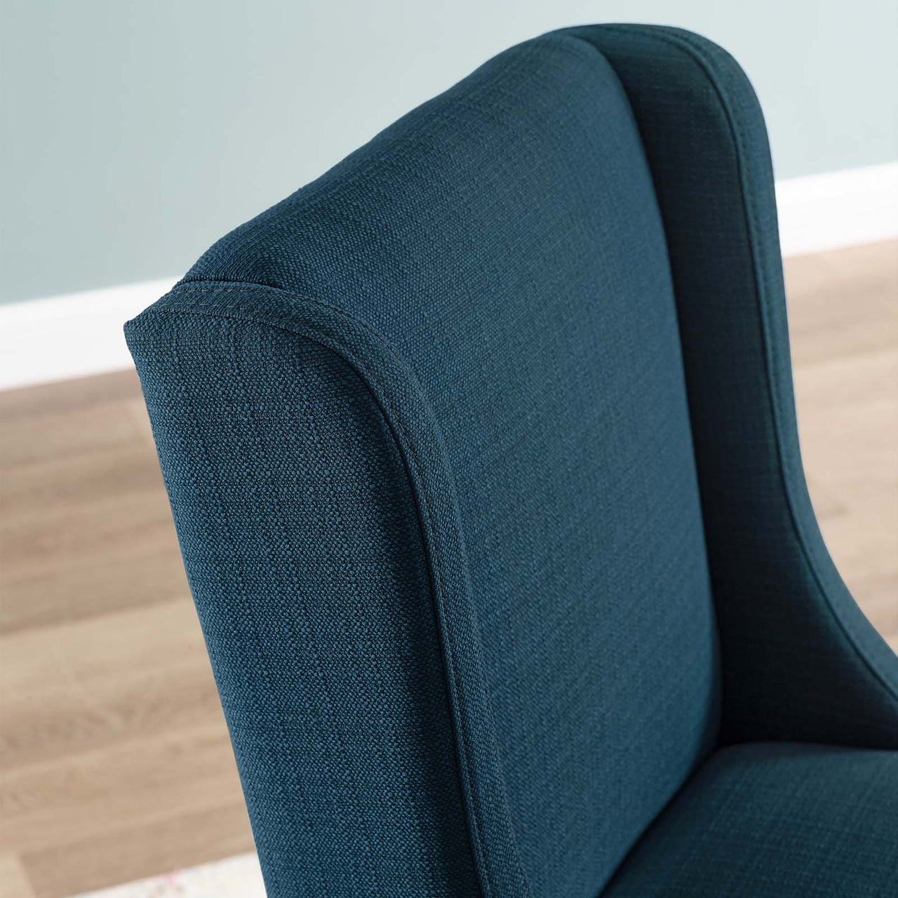 Bellare Fabric Bar Stool Set of 2, Azure