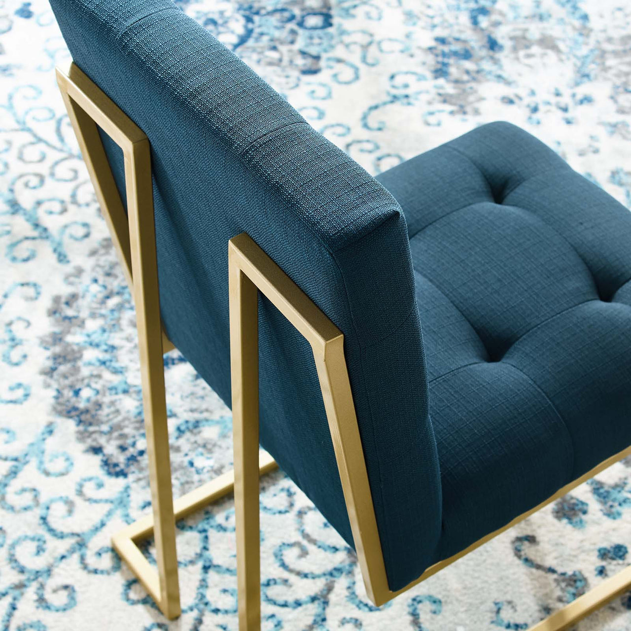 Circuit Upholstered Dining Chair, Azure