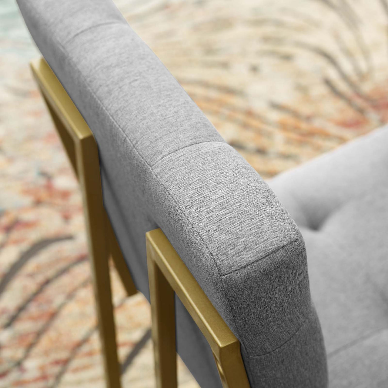 Circuit Upholstered Dining Chair, Light Gray