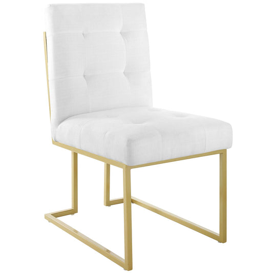 Circuit Upholstered Dining Chair, White