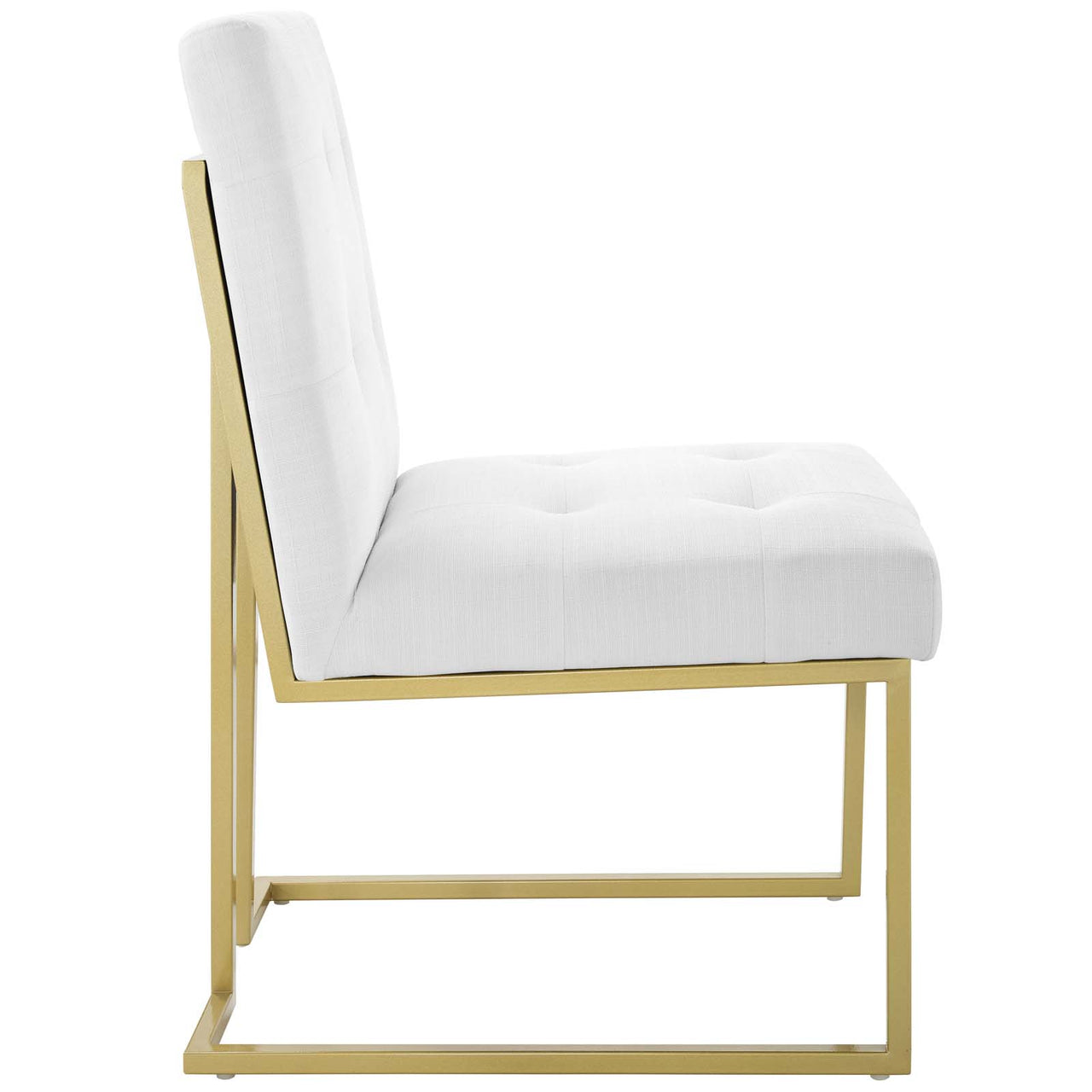 Circuit Upholstered Dining Chair, White