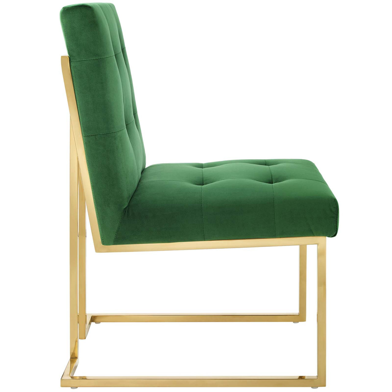 Circuit Upholstered Velvet Dining Chair, Emerald