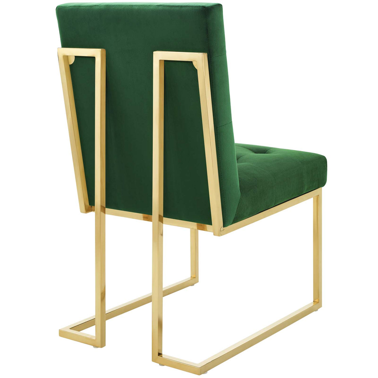 Circuit Upholstered Velvet Dining Chair, Emerald