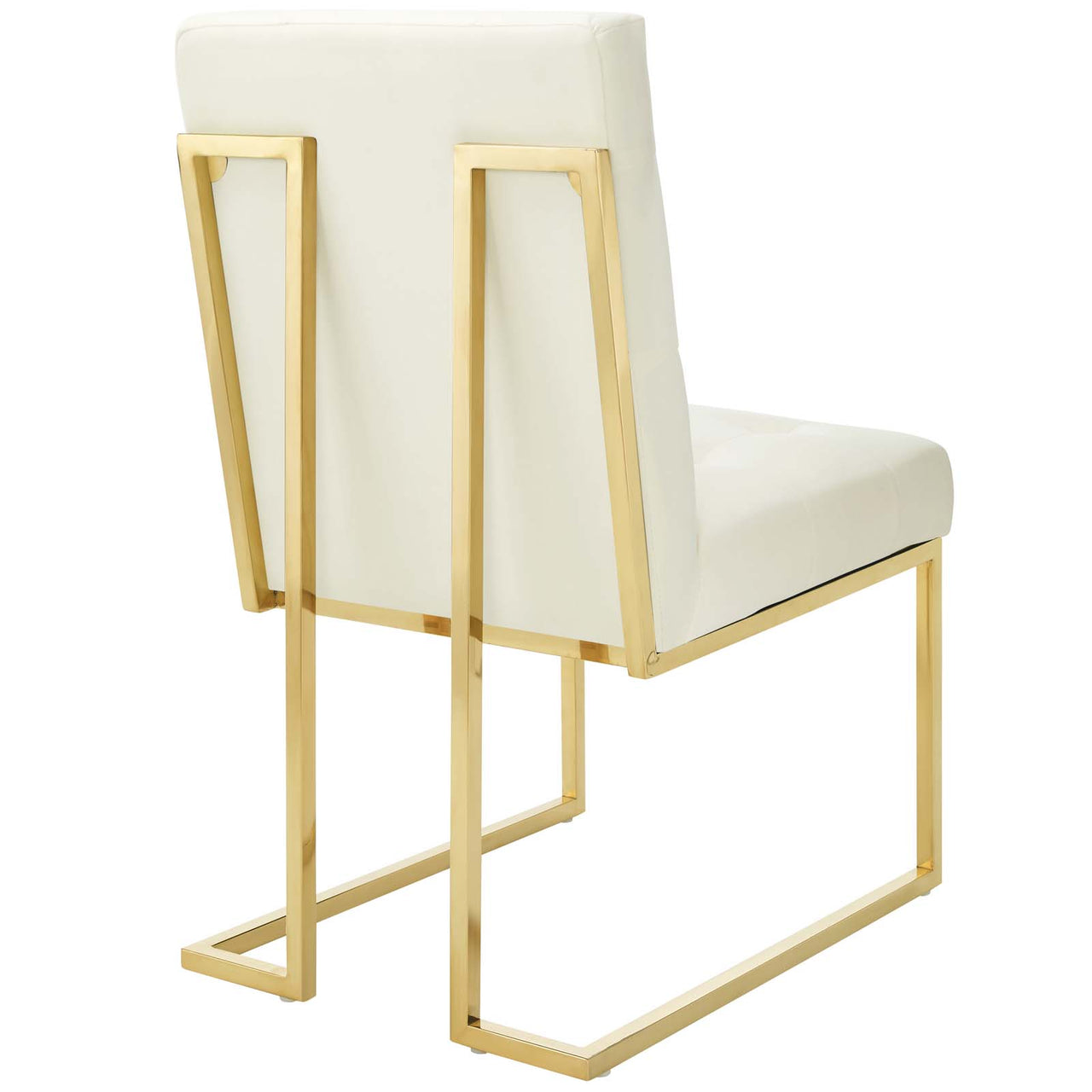 Circuit Upholstered Velvet Dining Chair, Ivory