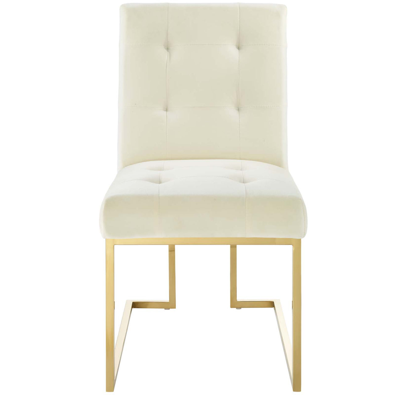 Circuit Upholstered Velvet Dining Chair, Ivory