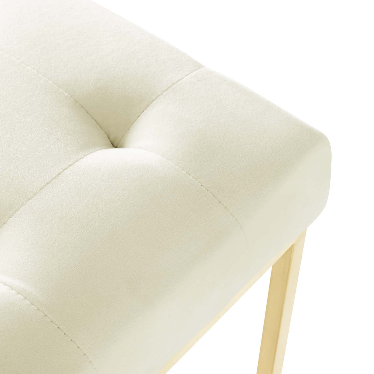 Circuit Upholstered Velvet Dining Chair, Ivory