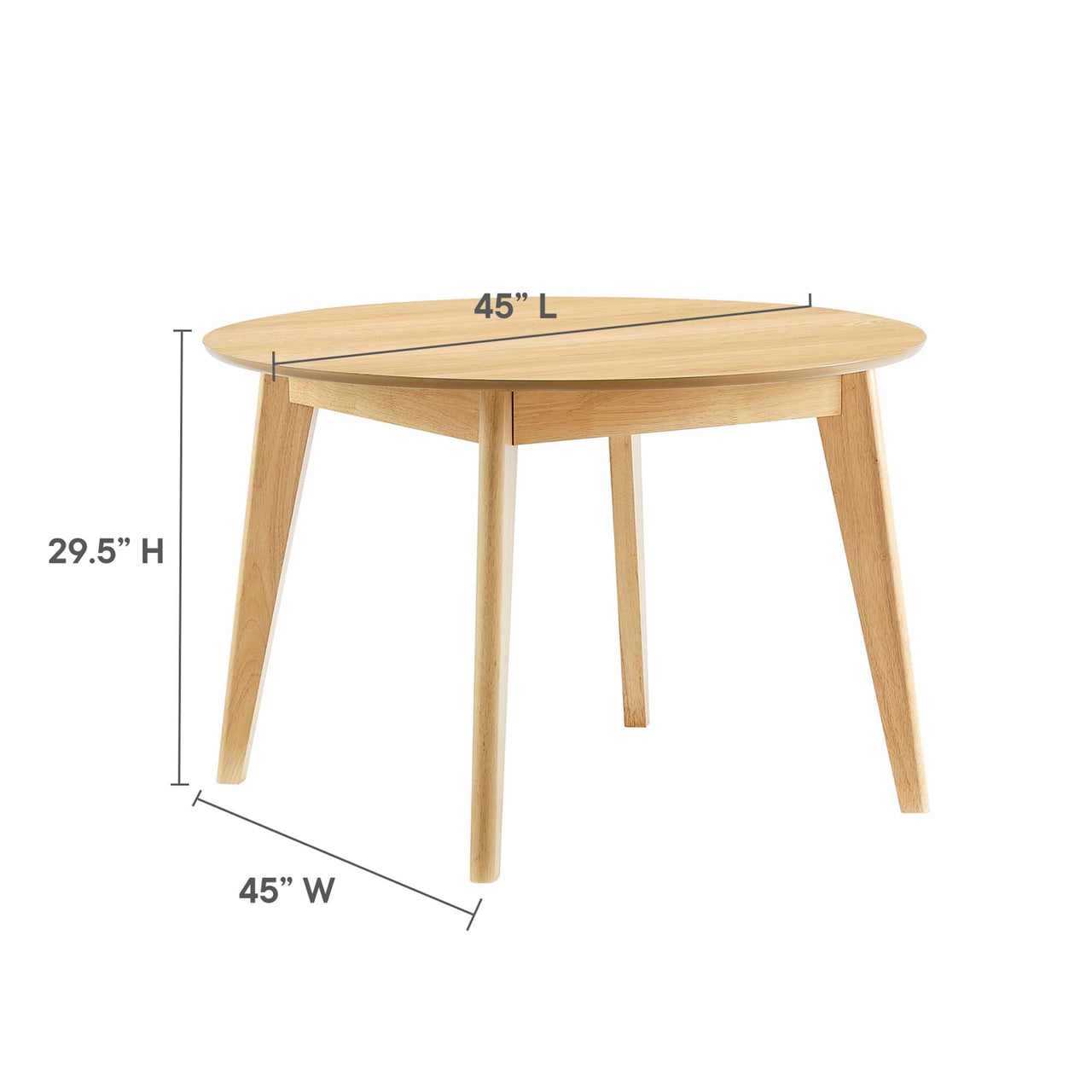 Seance Round Dining Table, Medium, Oak