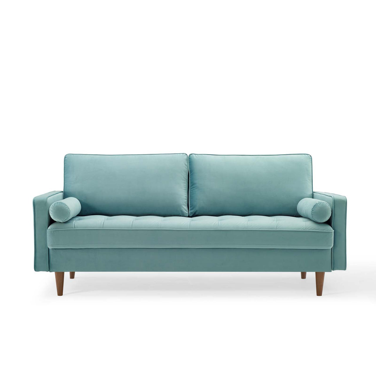 Bravien Upholstered Velvet Sofa, Mint