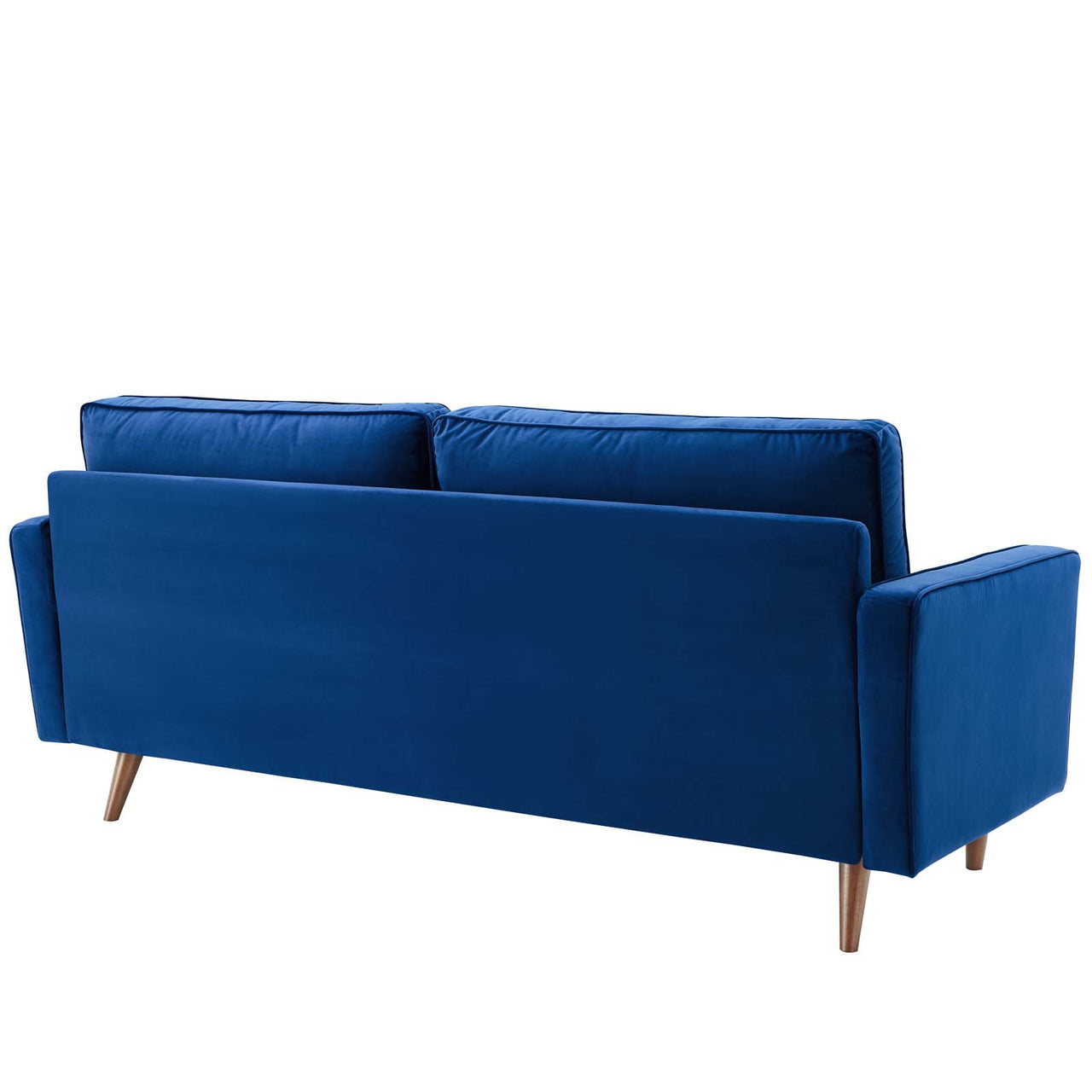Bravien Upholstered Velvet Sofa, Navy