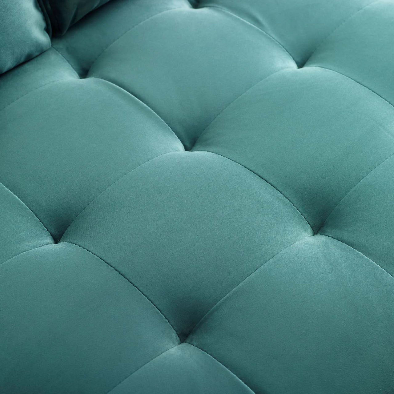 Bravien Upholstered Velvet Sofa, Teal