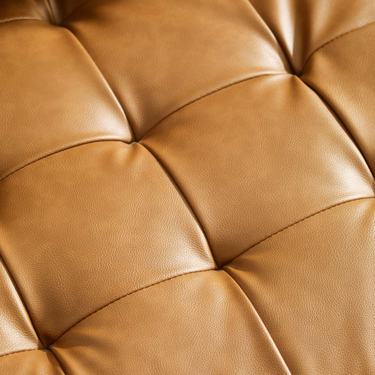 Bravien Eco-Leather Sofa, Tan