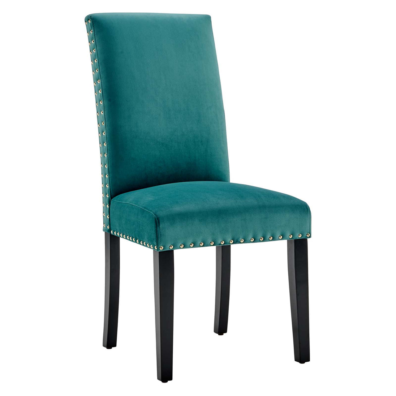 Minimalista Velvet Dining Chair Set of 2, Teal
