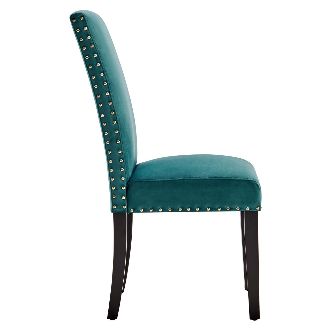 Minimalista Velvet Dining Chair Set of 2, Teal