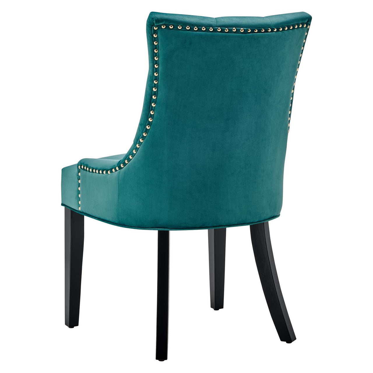 Cavell Velvet Dining Chair Set of 2, Teal