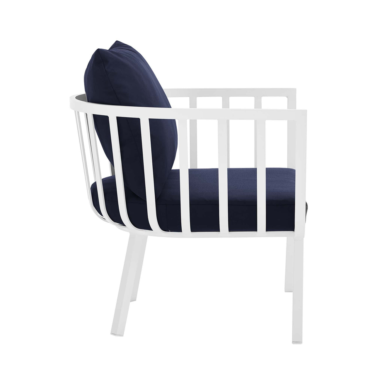 Ocevara 6-Piece Alfresco Lounge Set A, White & Navy