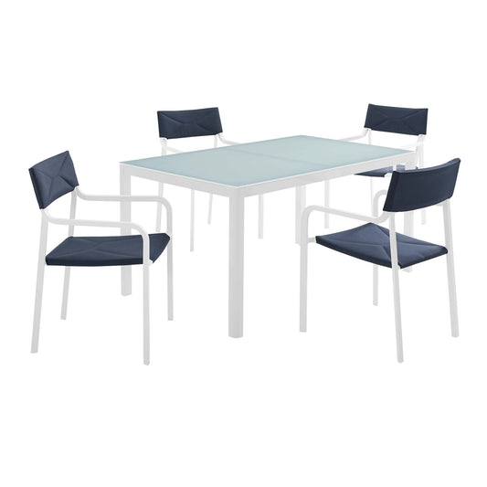 Caelen 5-Piece Alfresco Dining Set, Navy