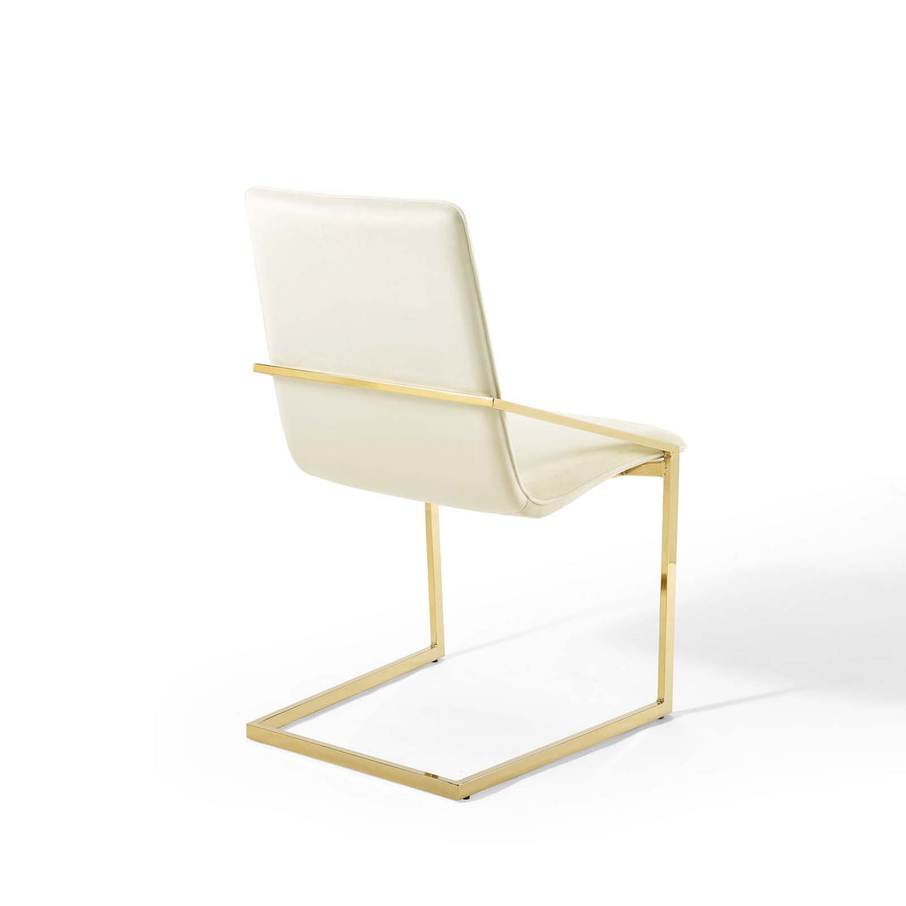 Balance Upholstered Velvet Dining Armchair, Ivory