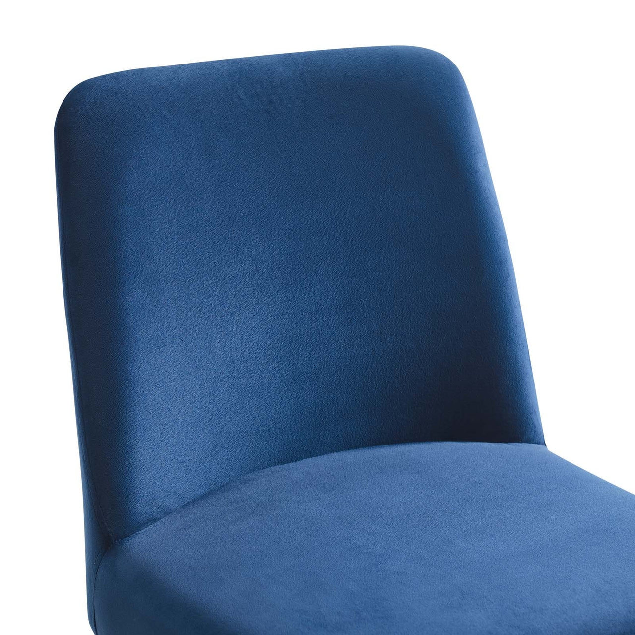 Auralis Velvet Dining Chair, Gold & Navy
