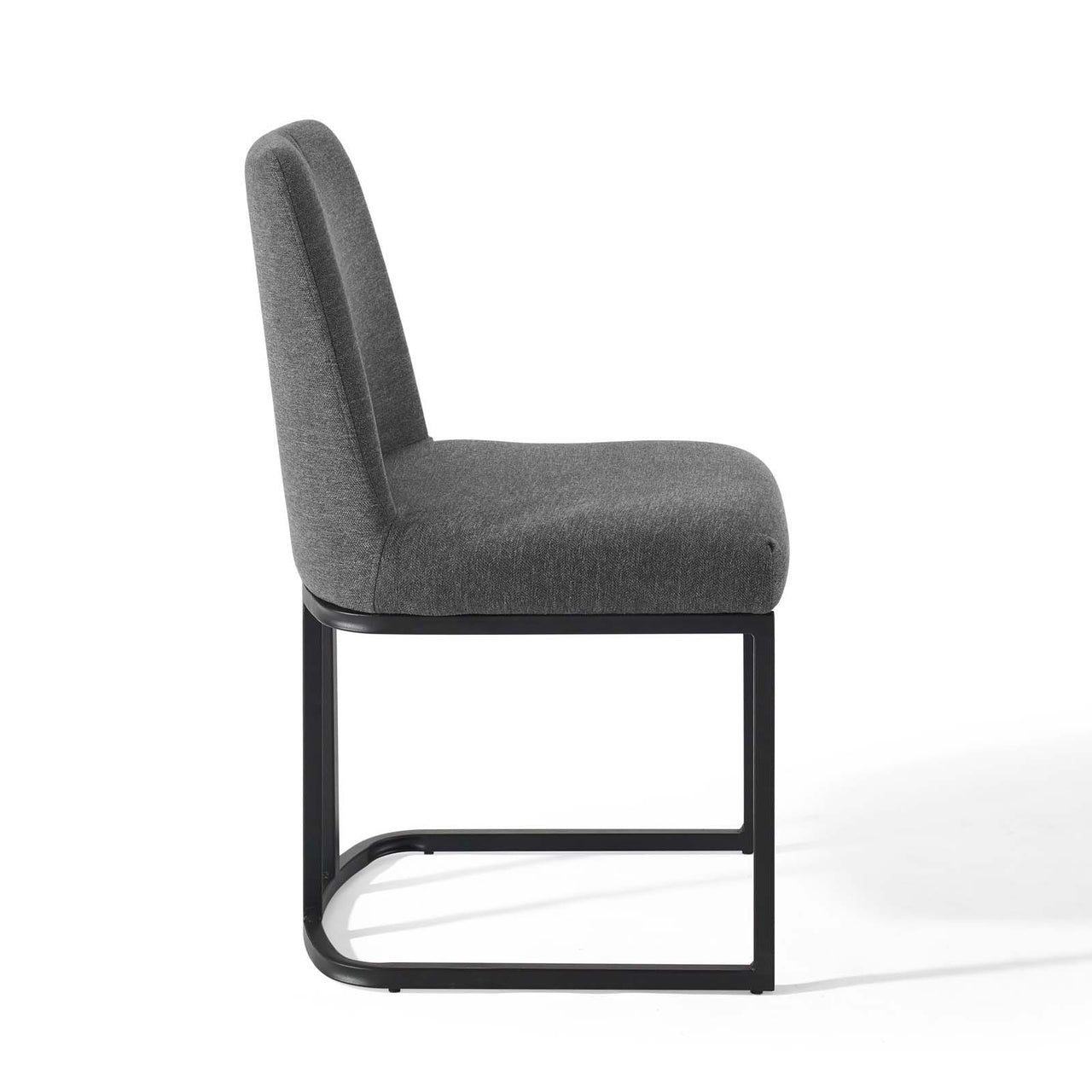 Auralis Fabric Dining Chair, Black & Charcoal