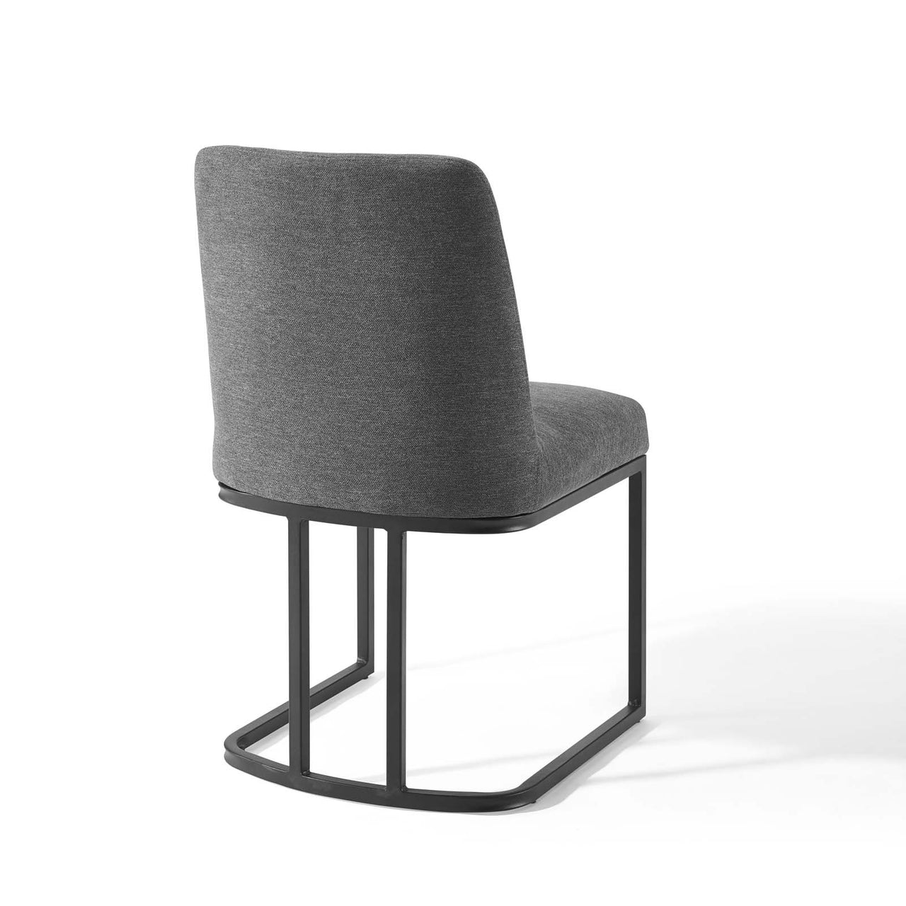 Auralis Fabric Dining Chair, Black & Charcoal