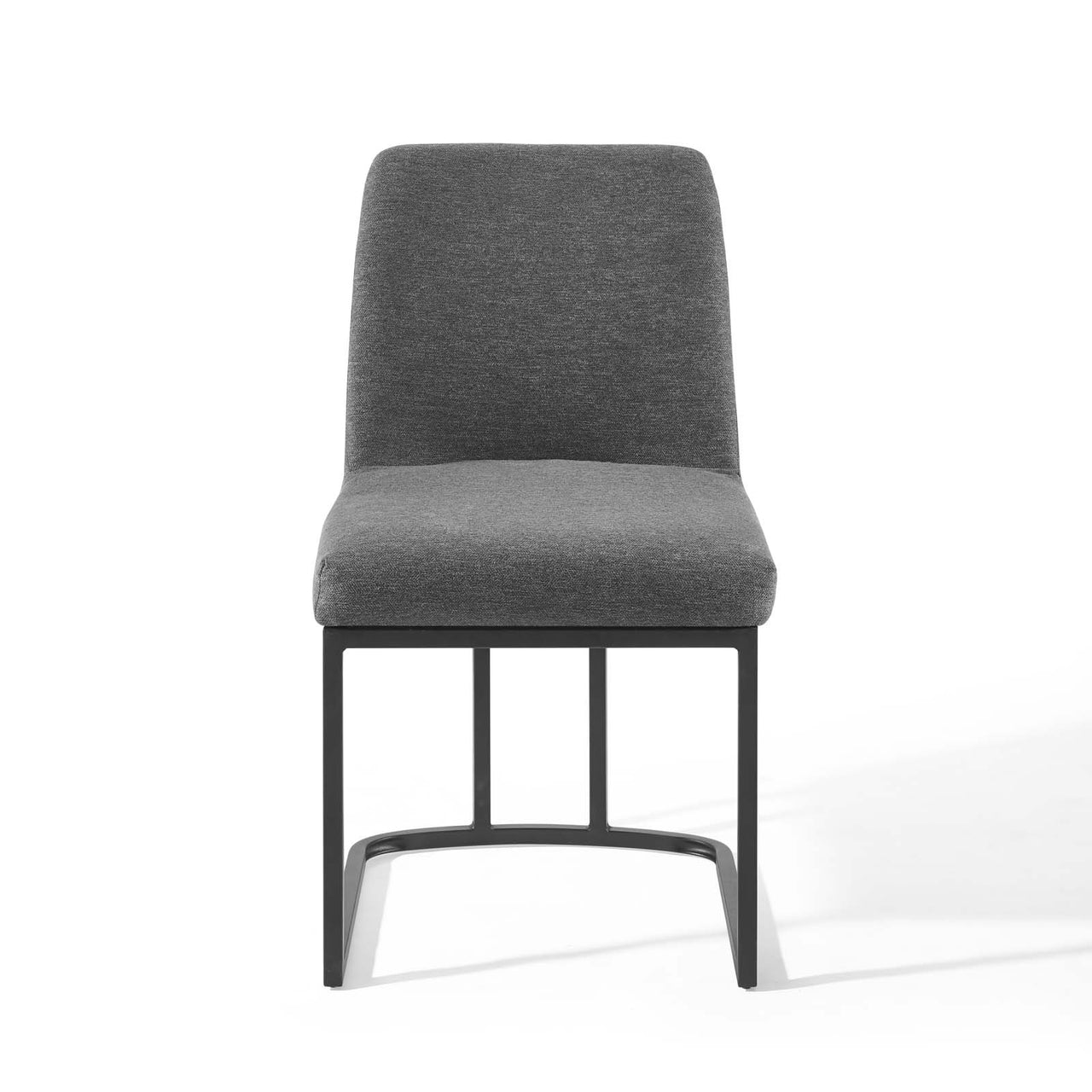 Auralis Fabric Dining Chair, Black & Charcoal