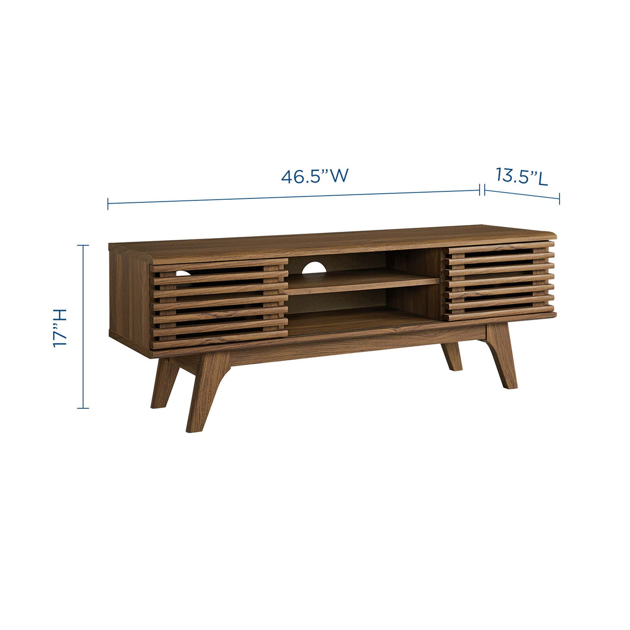 Ventra Entertainment Center, Small, Walnut