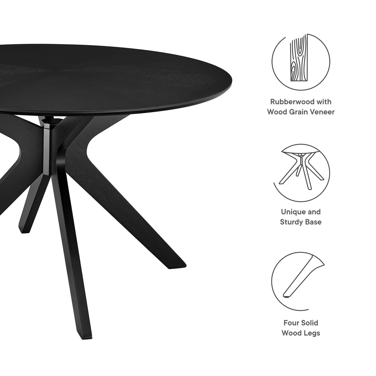 Nexus Dining Table, Black