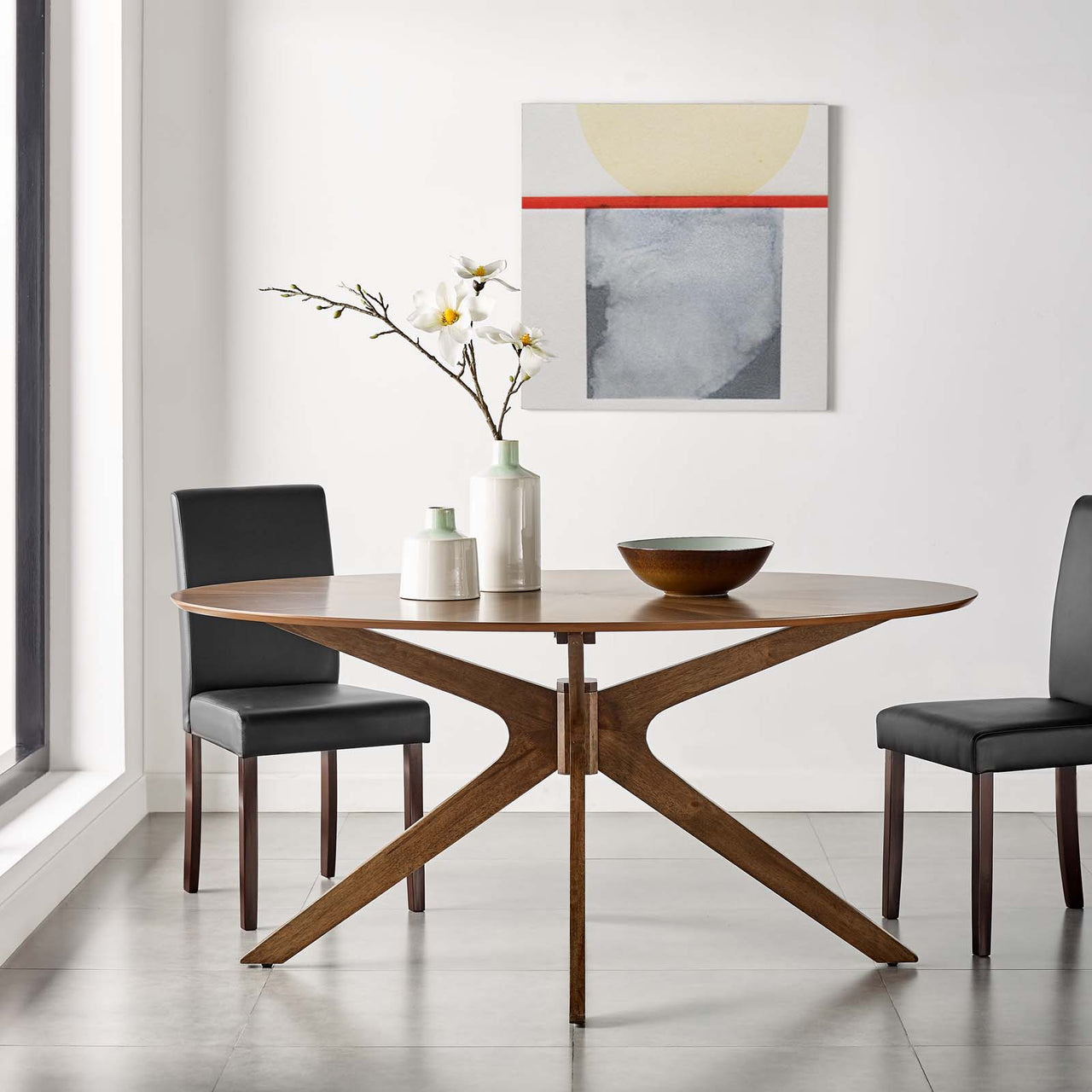 Nexus Oblong Dining Table, Small, Walnut