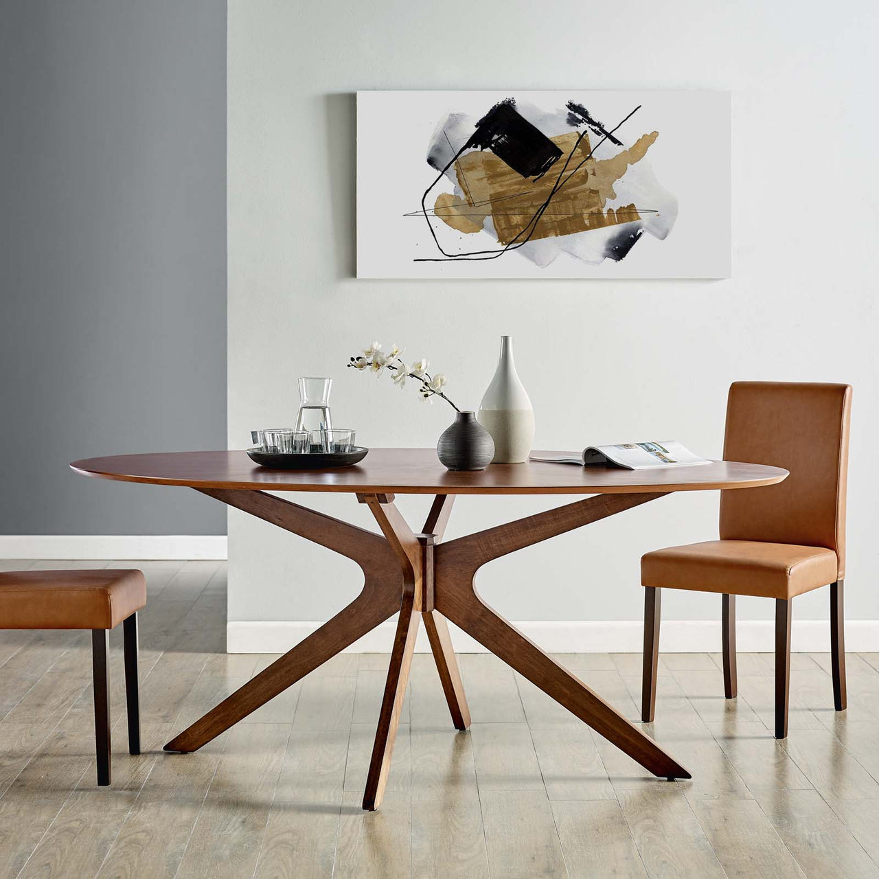 Nexus Oblong Dining Table, Large, Walnut