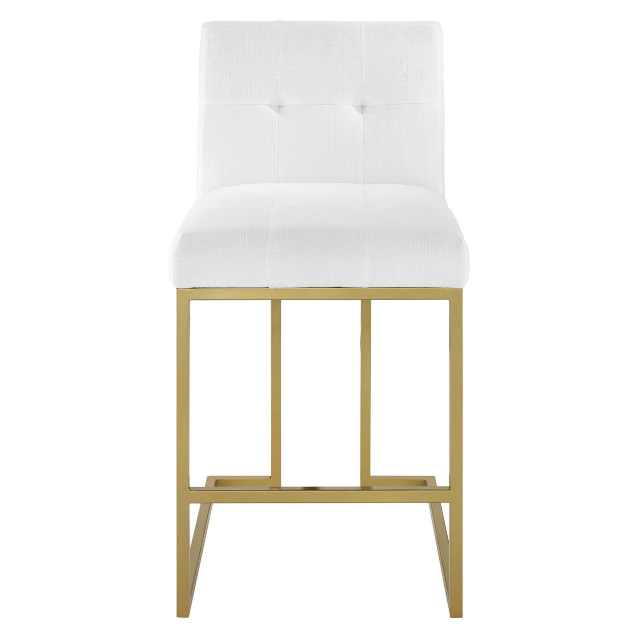 Circuit Upholstered Counter Stool, White