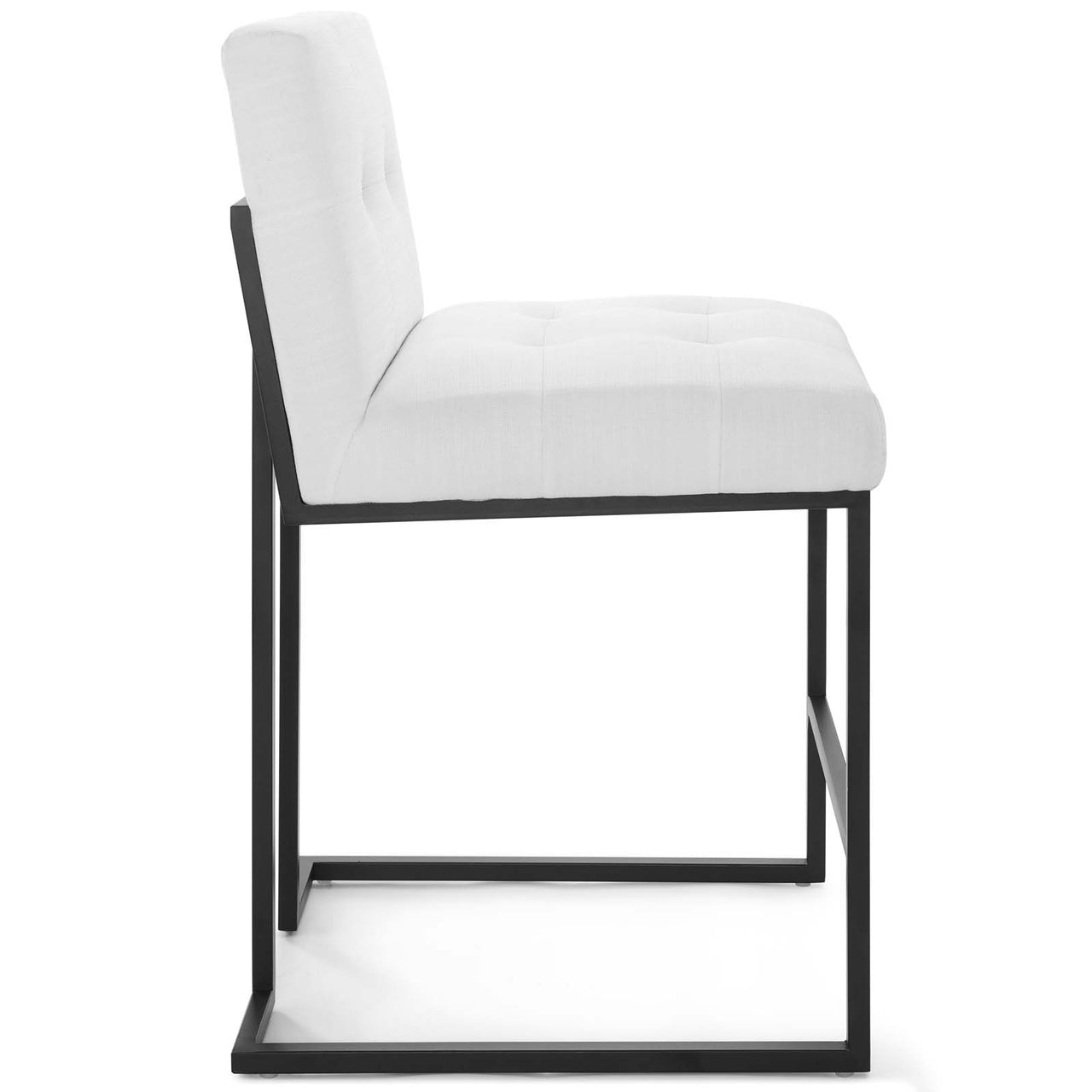 Circuit Upholstered Counter Stool, Black & White