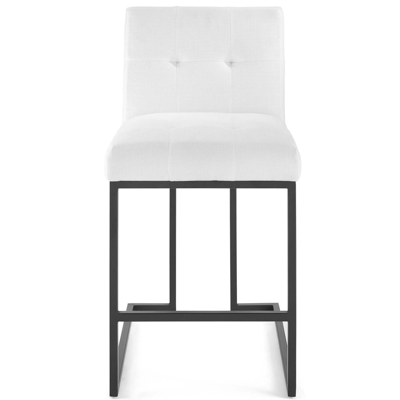 Circuit Upholstered Counter Stool, Black & White