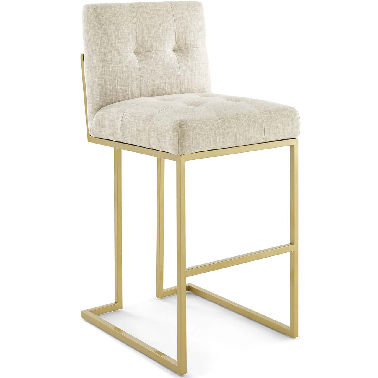 Circuit Upholstered Bar Stool, Beige
