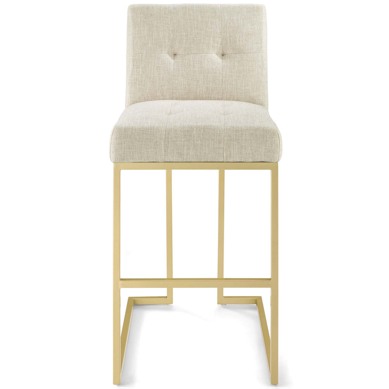 Circuit Upholstered Bar Stool, Beige