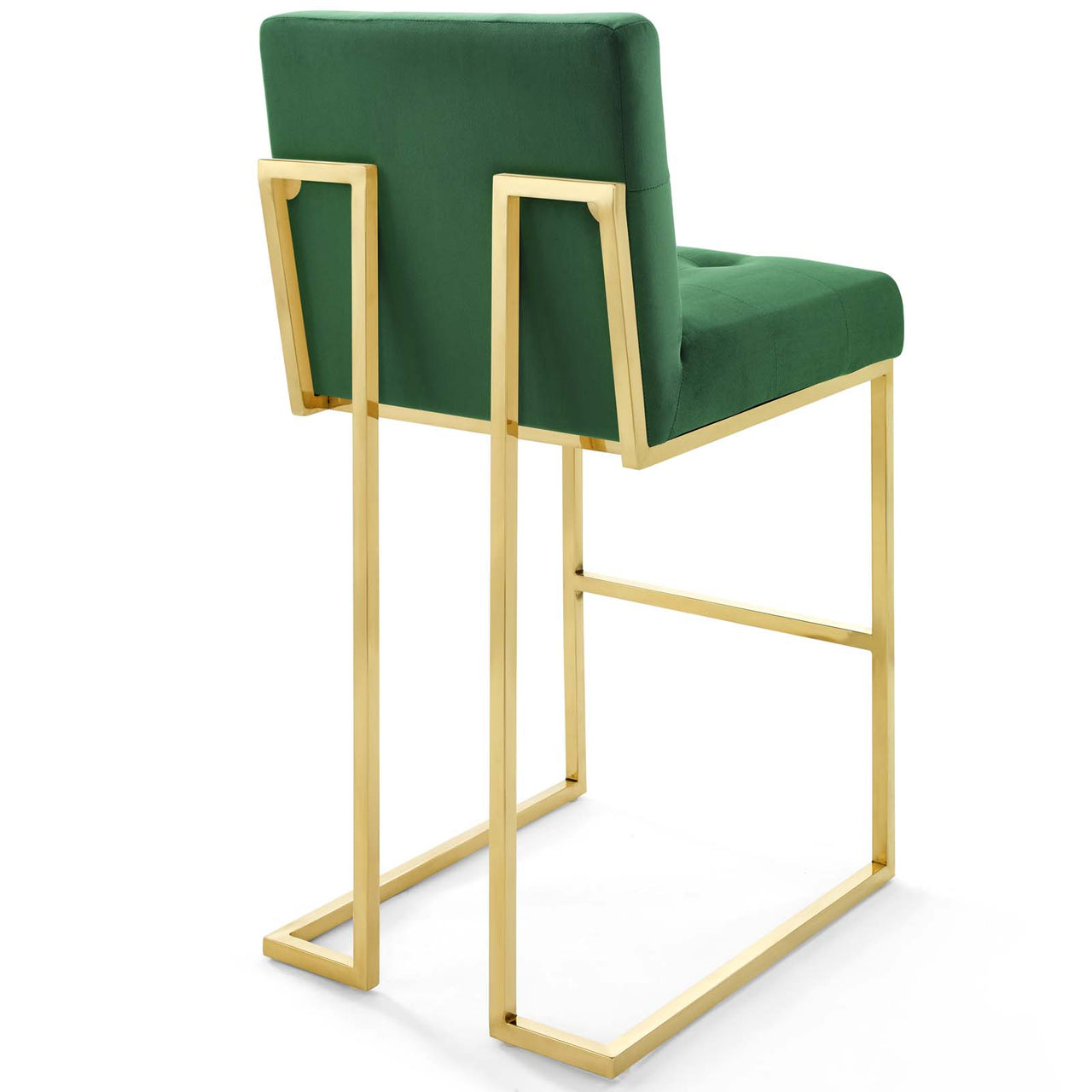 Circuit Upholstered Velvet Bar Stool, Emerald