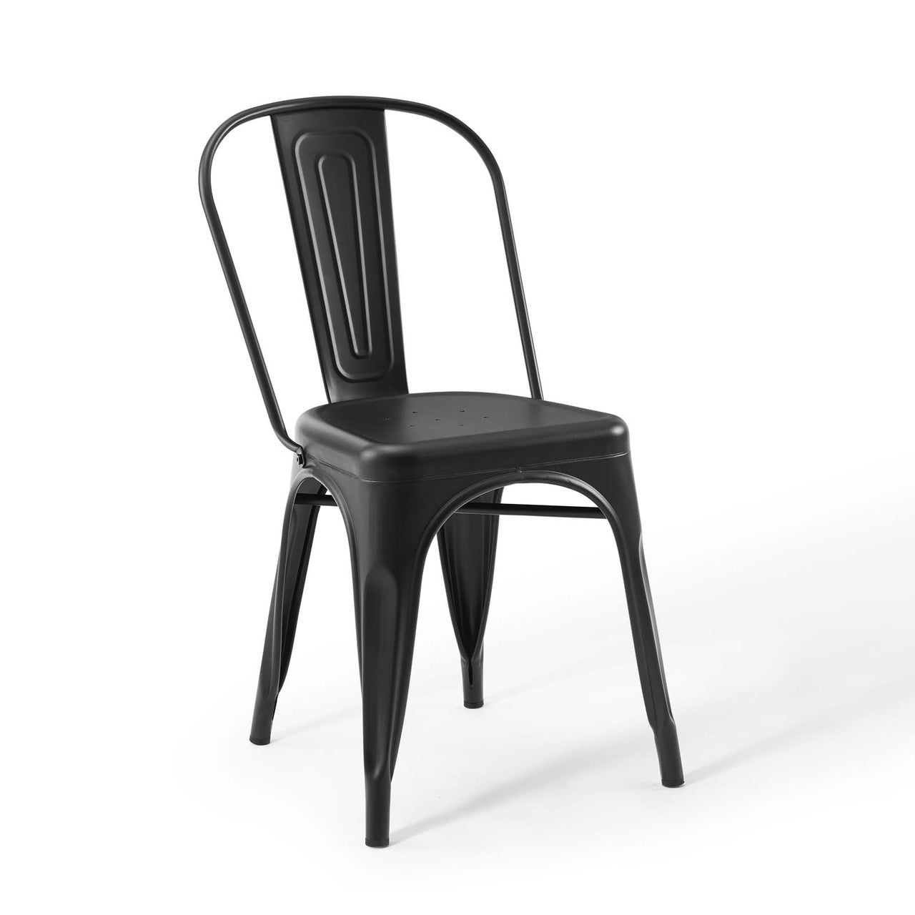 Vintage Flair Bistro Dining Chair Set of 2, Black
