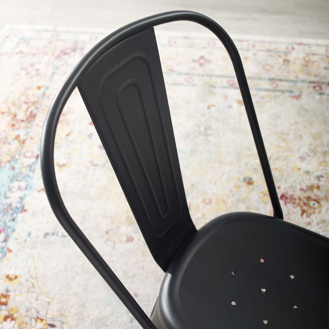 Vintage Flair Bistro Dining Chair Set of 2, Black