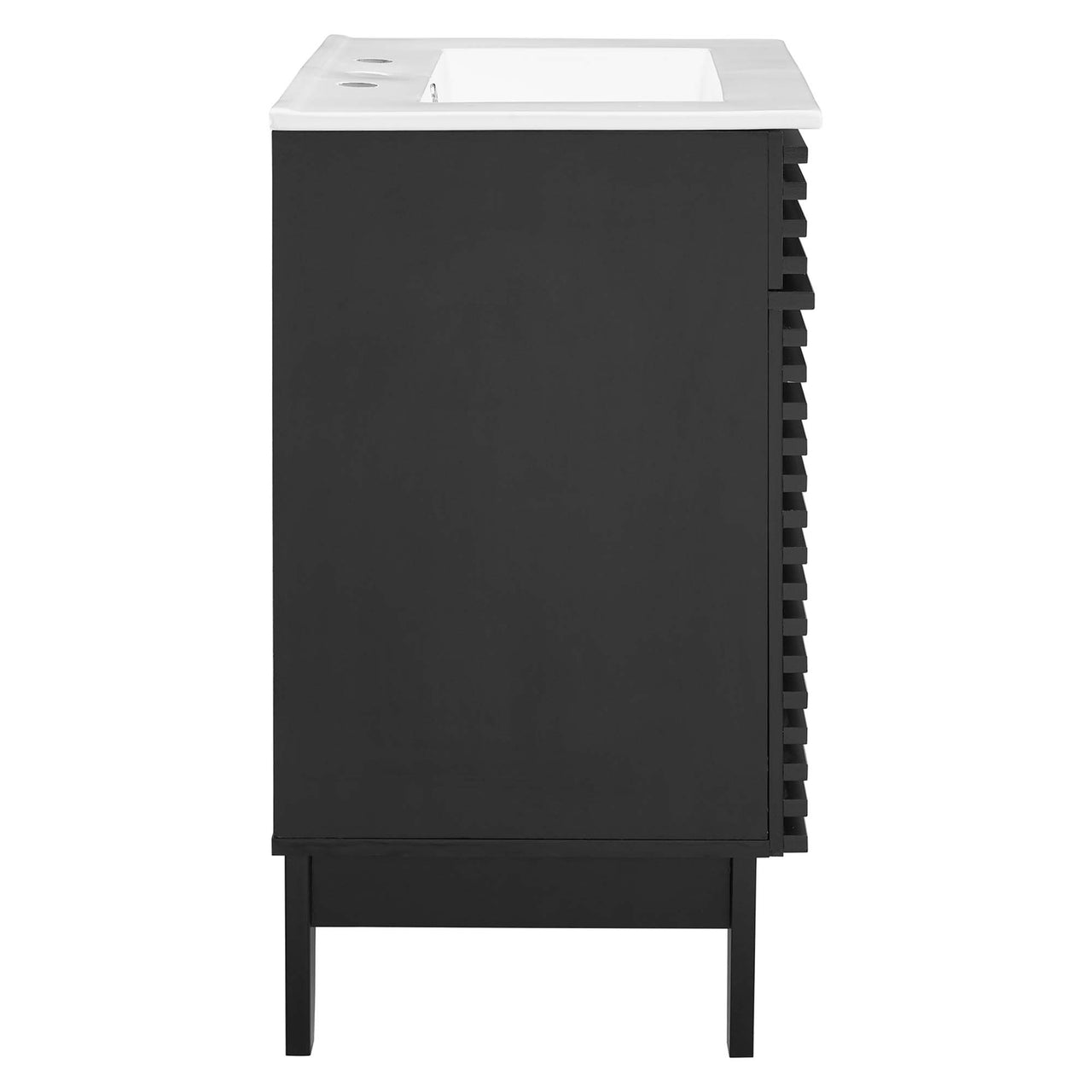 Ventra Vanity Unit, Small, Black & White