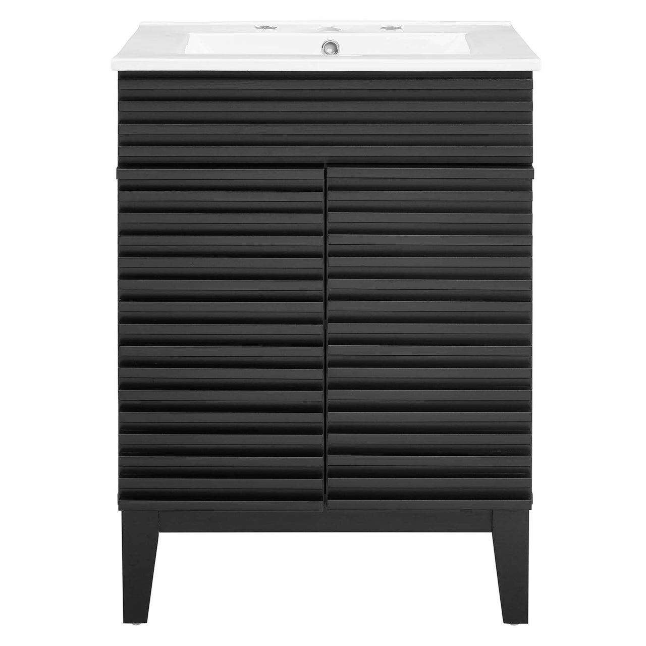 Ventra Vanity Unit, Small, Black & White