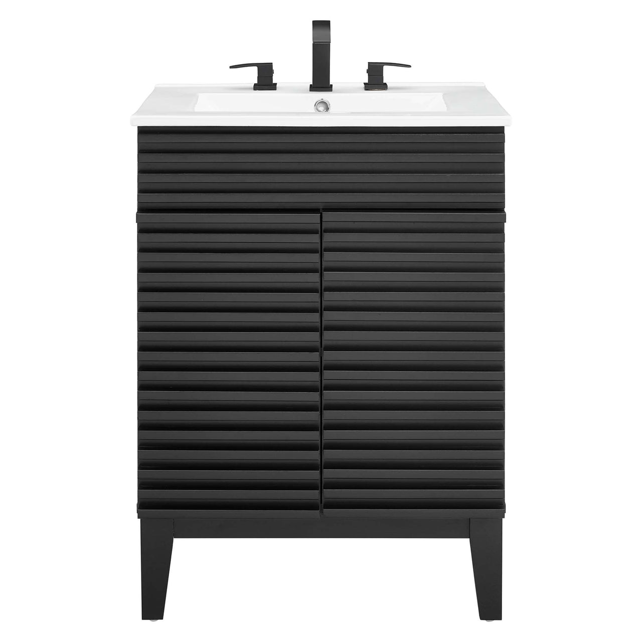 Ventra Vanity Unit, Small, Black & White